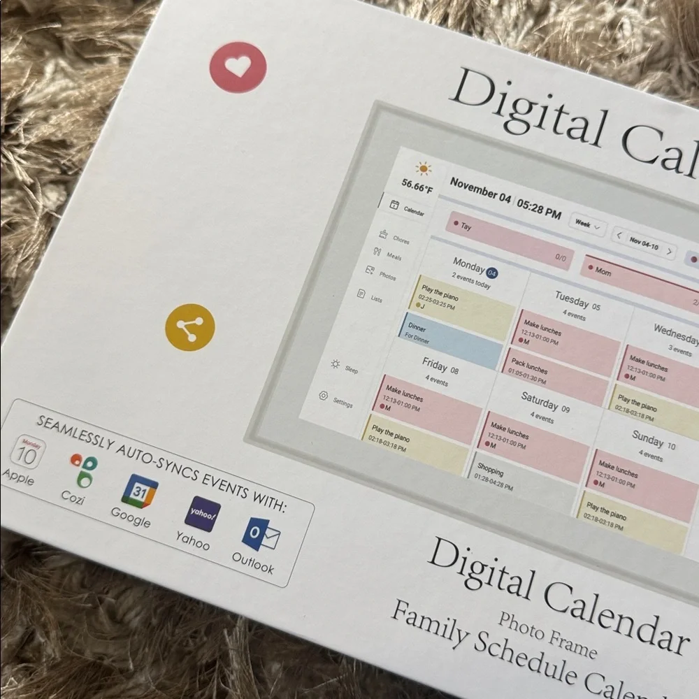 Digital Wall Calendar Touchscreen, Chore Chart, IPS FHD,Wall Planner
